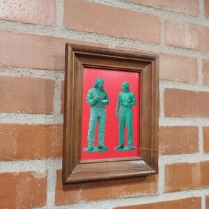 Cheech And Chong Plastic Army Man Framed Art Print By Neon Nicho